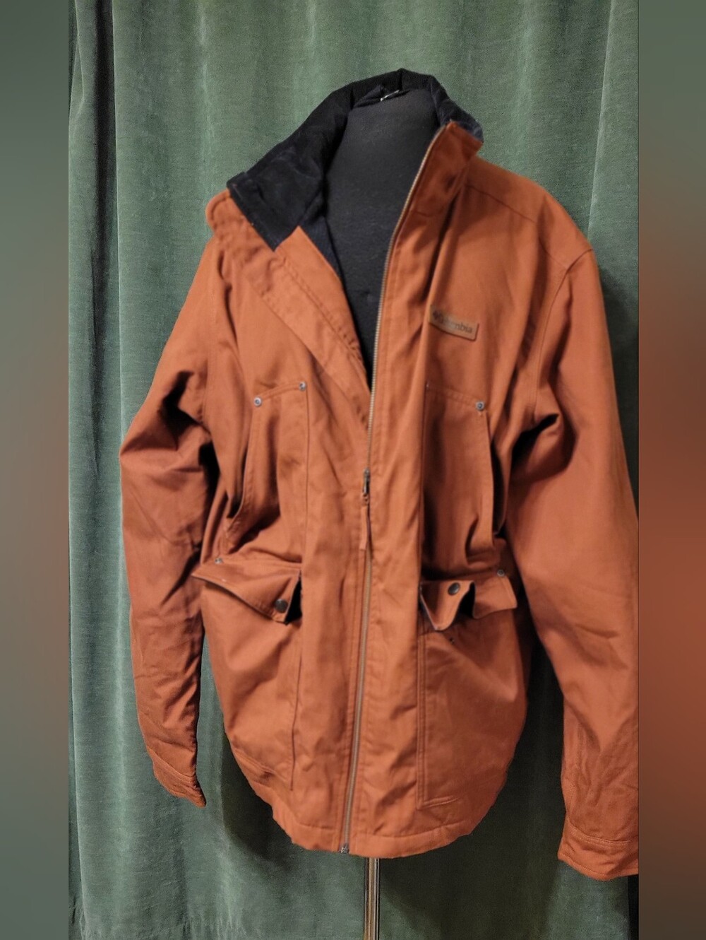 Men's Rust Brown Utility Jacket - Outdoor Workwear